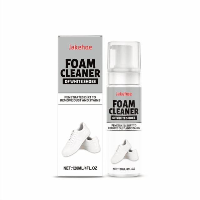 Limpiador de Espuma para Tenis Blancos Jakehoe, Agente de Limpieza de 120ml para Eliminar Manchas y Amarillamiento en Calzado, Fórmula Suave para Uso en Hogar y Cuidado de Tenis