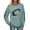 Sky Blue, variant on Game Day Football Sweatshirt Women Cute Graphic Long Sleeve Crewneck Pullover Top Casual Rugby T-Shirts Fan Shirts