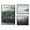 Gray, variant on Kate and Laurel Sylvie Evergreen Reflections in Fog Framed Canvas Wall Art Set by Emiko and Mark Franzen of F2Images, 3 Piece Set Gray, Natural Mountain Tree Landscape Art for Wall Decor