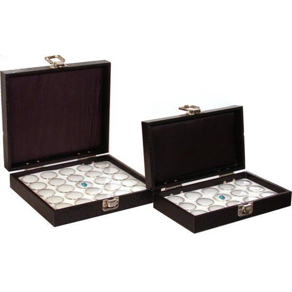 40 Gem Jars Foam Inserts & 2 Boxes Display Storage Case