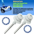 thumbnail image 4 of Hyasfey 1 Pair Swimming Pool Cleaner Drive Shaft Assembly for Zodiac MX6 MX8 MX6EL MX8EL Tune-up Kit Replacement Parts with R0525100 Drive Shaft R0527000 Engine Wheel Bearing, 4 of 8