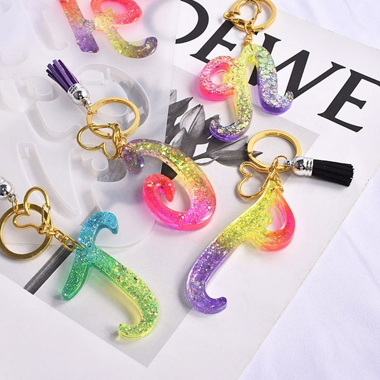 Resin Letter Resin Molds Keychains Large Alphabet Mold For Resin