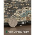 thumbnail image 4 of FRABE Kitchen Mat Anti Fatigue Cushioned,Non Slip Comfort Floor Runner,Memory Foam Padded Standing Rug Washable, for Home, Sink, Laundry, Office, Black, 24"x59“, 4 of 10