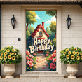 thumbnail image 3 of Happy Birthday Banner Decorative Photography Prop Party Backdrop Celebration Background Festive Colorful Garden Theme Event Home Decor Cake Table, 3 of 4