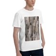 thumbnail image 2 of Bingfone Wooden Texture Men'S Loose Fit Short-Sleeve Pocket T-Shirt, 2 of 7