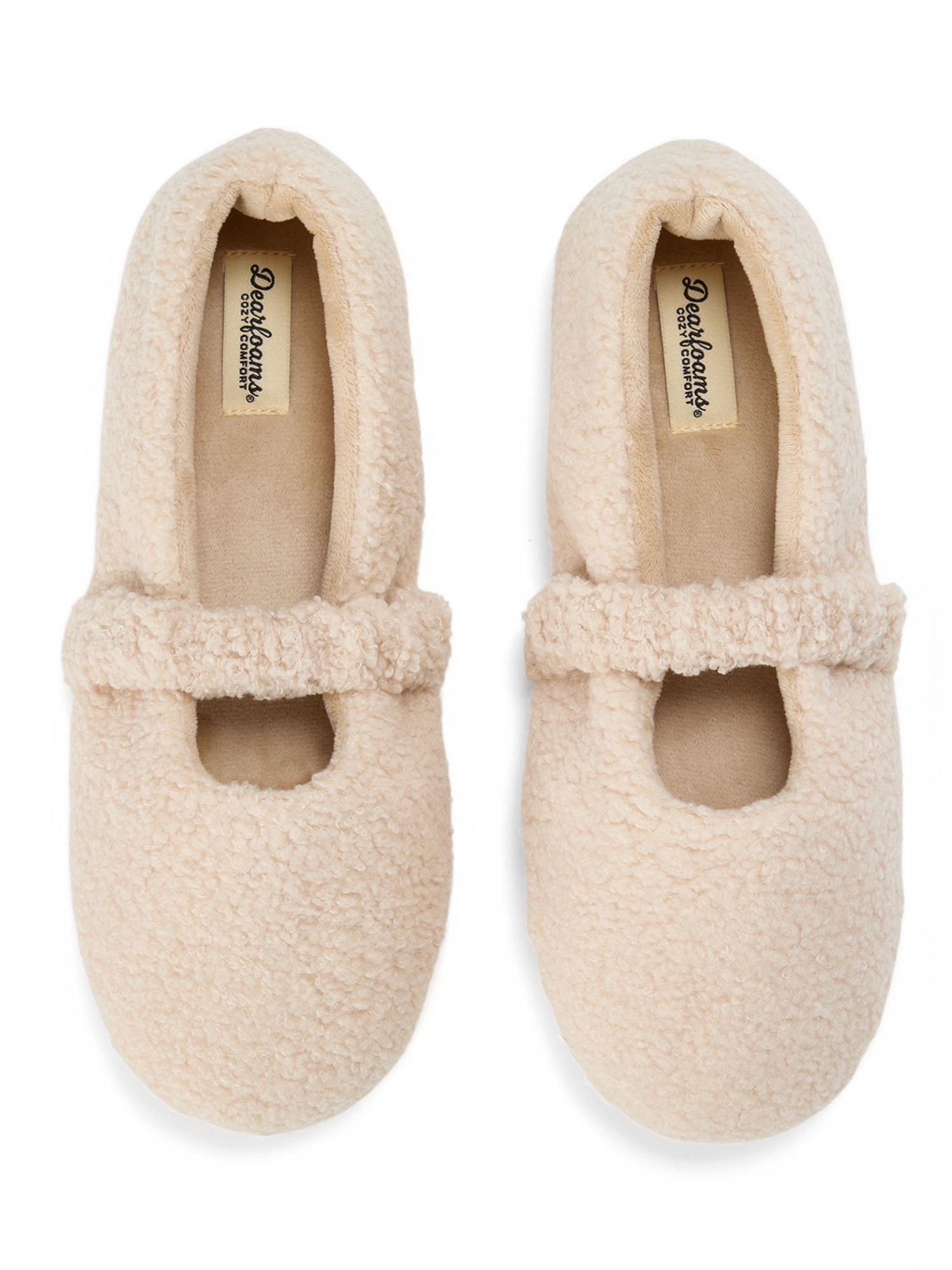 Dearfoams Cozy Comfort Women's Mary Jane Ballerina Slippers