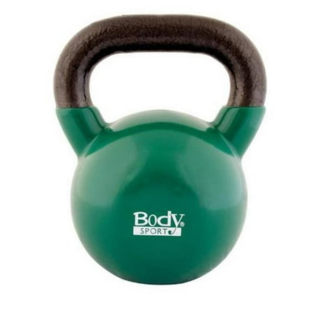 Body Sport BDSKB40 Latex-Free 40 lbs Kettlebell, Dark