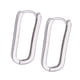 thumbnail image 5 of Pendientes para niñas, regalos minimalistas de verano, hebilla de oreja elegante Plata Zulema Pendientes de aro de mujer, 5 of 8