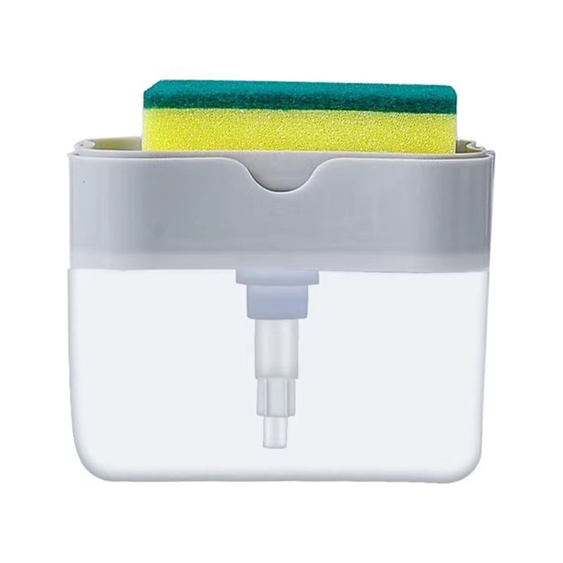 Liquid Soap Dispenser Bottle Detachable Automatic Dishwashing Liquid Press Box Practical Kitchen Cleaning Tool Light Grey