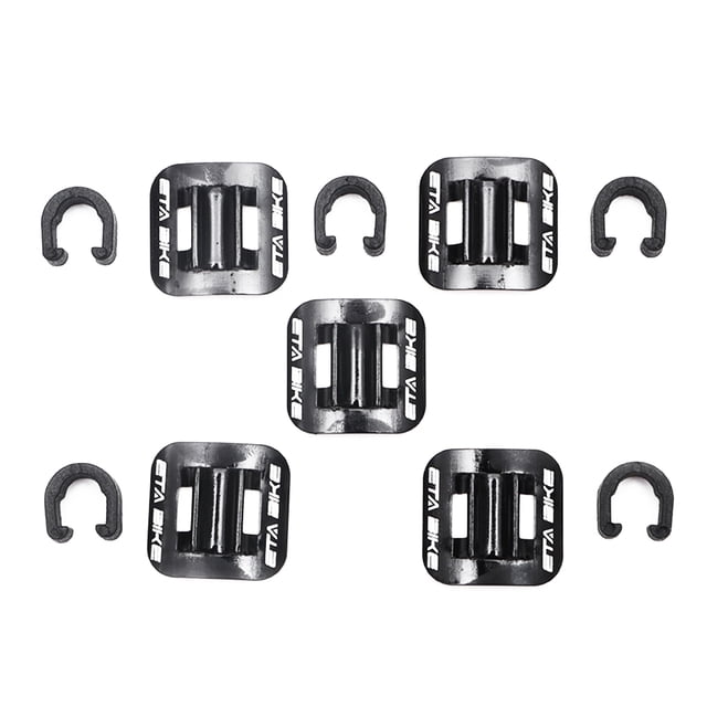 Abrazadera fija tipo C Greeniant 5 uds guía de Cable de freno tubo de bicicleta Clip en forma de C de aluminio