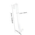 thumbnail image 3 of Clear Wreath Hanger Hooks under $5! Yannianjz Wreath Hangers, Christmas Halloween Decorations, Fall Door Welcome Sign, Inside-Outside Over The Door Hooks Organizer Home Decor, 3 of 3