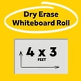 thumbnail image 4 of Post-it Self-Stick Instant Dry Erase Film Surface, 4 x 3-Ft, 12 Sq Ft., 4 of 7