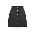 thumbnail image 4 of hirigin Women's Autumn Corduroy Skirt, Solid Color High Waist Button Decoration Slim Wrap Hip Skirt, 4 of 5