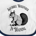 thumbnail image 4 of Inktastic Squirrel Whisperer in Training Boys or Girls Baby Bib, 4 of 4