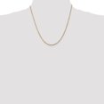 thumbnail image 2 of Diamond2Deal 14K Yellow Gold 1.8mm Extra Light Diamond-cut Rope Chain Necklace for Women 20", 2 of 6
