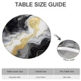 thumbnail image 6 of Black Marble Gold Line Pattern Round Fitted Tablecloth with Elastic Edge,Dining Table Cover Waterproof,Outdoor Round Tablecloth for Camping,Dining,Indoor and Outdoor, 6 of 7