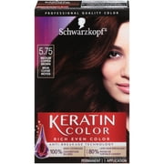 Schwarzkopf Keratin Color Permanent Hair Color Cream, 5.75 Medium Copper Brown