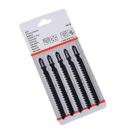 

5pcs/set 74mm T244d Hcs Curve Saw Blade Jigsaw Blades X4N5