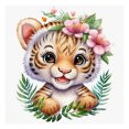 thumbnail image 1 of Cuadros Decorativos 5D bricolaje taladro redondo completo diamante pintura Tigre Kit arte decoración del hogar (E2329) DQrwqpou Nuevos Originales, 1 of 9