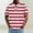 Hot Pink, variant on COSFO Collared Mens Summer Shirts Striped Casual Short Sleeve Pullover Button Loose Mens Tshirts