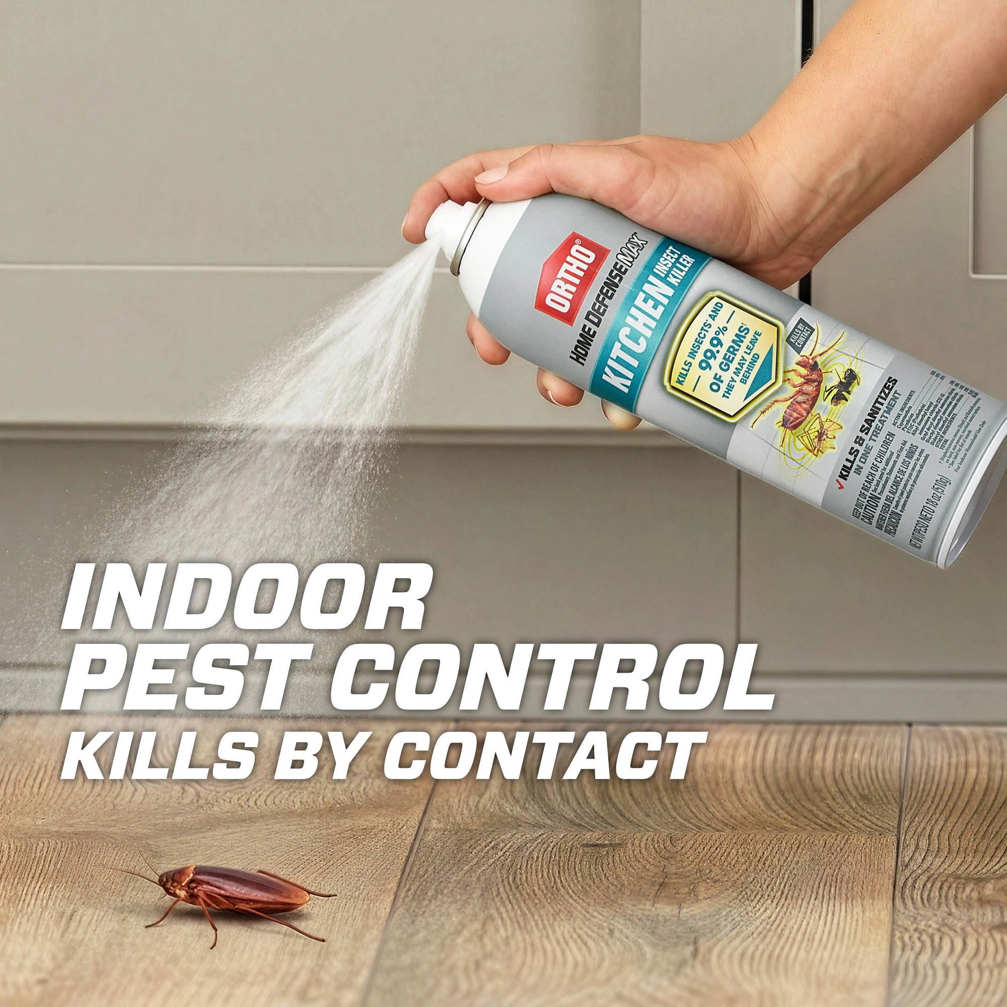(6 pack) Ortho Home Defense Max Kitchen Insect Killer, Kills & Sanitizes 18 oz.