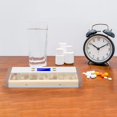 thumbnail image 4 of 7 Grids Pill Box Reminder Intelligent Timing Alarm Clock Electronic Box White White Coffee, 4 of 7