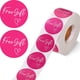 thumbnail image 2 of 500 piezas de pegatinas de agradecimiento al cliente de 1,5 pulgadas, rollo de pegatinas para pequeñas empresas, etiquetas autoadhesivas redondas (fondo rojo rosa), 2 of 5