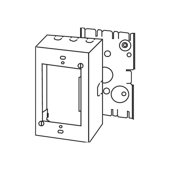 Wiremold Legrand 5747 Wh Steel Shallow Device Box 1 Gang; White
