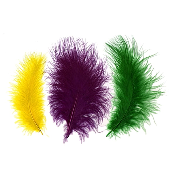 Zucker Feather Products Turkey Marabou Mix Dyed - 3-8" - Mardigras