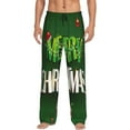 thumbnail image 2 of Picia Merry Christmas Mens Soft Woven Cotton Elastic Waistband Sleep Pajama Pant Lounge Sleep Pant With Pockets And Drawstring-XX-Large, 2 of 9