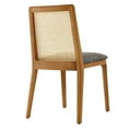 thumbnail image 6 of Side Dining Chair, Gray, Fabric, Wood, Rattan, Bar Pub Cafe Bistro Dining Kitchen Hospitality Restaurant, Modern Contemporary, HB37083, 6 of 9
