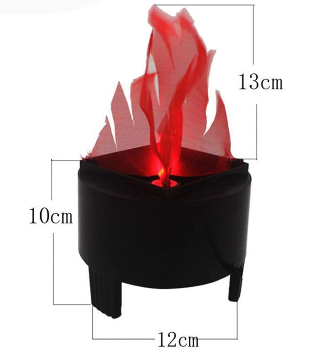 USA LED Artificial Fire Lamp Fake Flame 3D Fire Campfire Centerpiece Torch Light