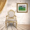 thumbnail image 3 of Renoir, Pierre-Auguste 18x15 Gold Ornate Wood Framed with Double Matting Museum Art Print Titled - Meadow 1880, 3 of 4