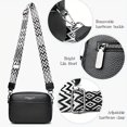 TUOBKE Simple Genuine Leather Crossbody Bag Small Guitar Strap Shoulder