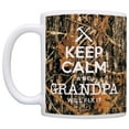 thumbnail image 2 of ThisWear Woodland Camo Keep Calm and Grandpa Will Fix It 11 ounce Coffee Mug Camo, 2 of 4