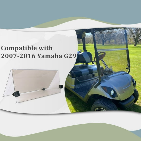 Kojem Folding Tinted Windshield for 2007-2016 Yamaha G29  Acrylic 08 09 10 11 12 13 14 15 Drive Fold Down