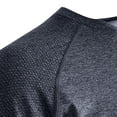 thumbnail image 6 of USNSM Mens Shirts Quarter Zip Short Sleeve Gym Workout Performance Moisture Wicking Athletic Quick Dry Compression Shirt for Men Black XXL, 6 of 6