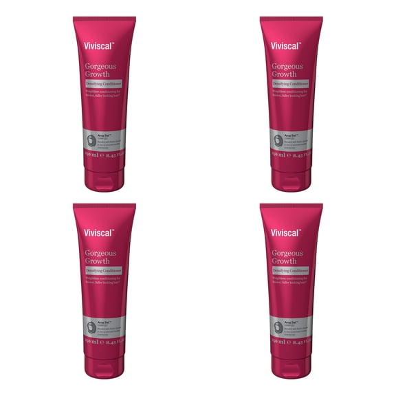 4 Pack - Viviscal Hair Strengthening Conditioner, 8.45 Fl Oz – Reduces Breakage & Strengthens Hair – With Biotin, Keratin & Marine Extracts – For Fuller, Healthier-Looking Hair