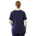 thumbnail image 4 of ave. Lex Women's Three Pocket V-Neck Tunic Scrub Top in Navy, L, 4 of 6