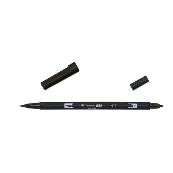 Tombow Dual brush-n15 - Marqueur Double Pointe Noir
