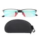 thumbnail image 1 of Gafas para daltónicos de media montura, color negro, rojo y verde, para corrección del daltonismo, para interior y exterior, 1 of 10
