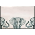 thumbnail image 2 of Elephant Poses II Floater Framed Painting Print on Canvas, 2 of 6