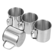 Worgeous 4 Pcs Coffee Mugs Tumbler Cup Stainless Steel Water Student