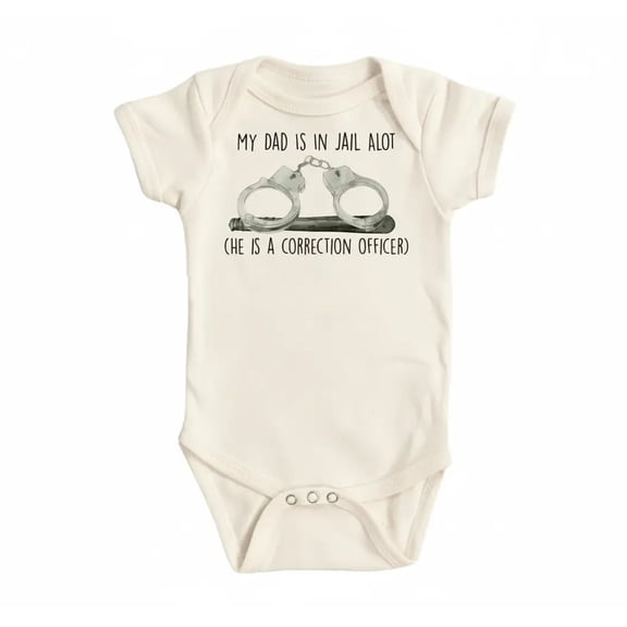 Correction Officer Newborn Baby Bodysuit