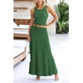 thumbnail image 3 of Conjunto de Falda Maxi de 2 Piezas para Mujer PRETTYGARDEN Verde XS, 3 of 7
