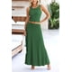 thumbnail image 3 of Conjunto de Falda Maxi de 2 Piezas para Mujer PRETTYGARDEN Verde XS, 3 of 7