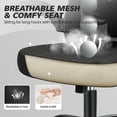 thumbnail image 6 of COOLHUT Ergonomic Office Chair, 350LBS Task Chair, Comfort Desk Chair with Adjustable Lumbar Support and Flip up Arms, Black, 6 of 16