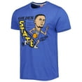 thumbnail image 2 of Men's Homage Stephen Curry Royal Golden State Warriors Caricature Tri-Blend T-Shirt, 2 of 3