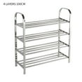 thumbnail image 1 of tredstone Shoes Rack Organizer Multi-layer Stainless Steel Shoe Tower Storage Shelf for Living Room Doorway, 4-Tier, 100, 1 of 7