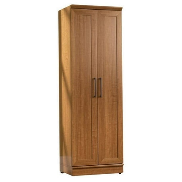 Bowery Hill Transitional Style Utility Storage Cabinet With Adjustable Shelves In Sienna Oak Com Bowery Hill Transitional Style Utility, Bow Storage Cabinets